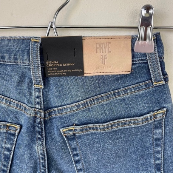 Frye Sienna Cropped Skinny Jeans Kinsey Wash - Picture 11 of 12